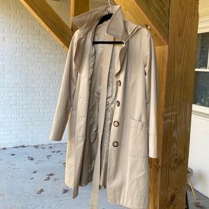 Tan Michael Kors rain coat - M